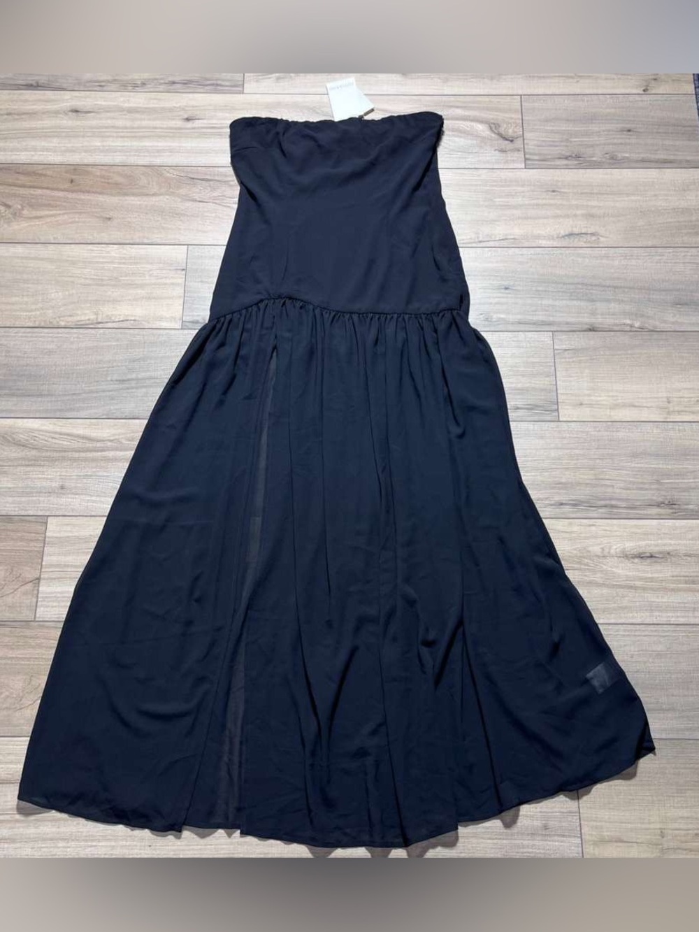 Peppermayo Womens Eden Strapless Maxi Dress Size 8 Black